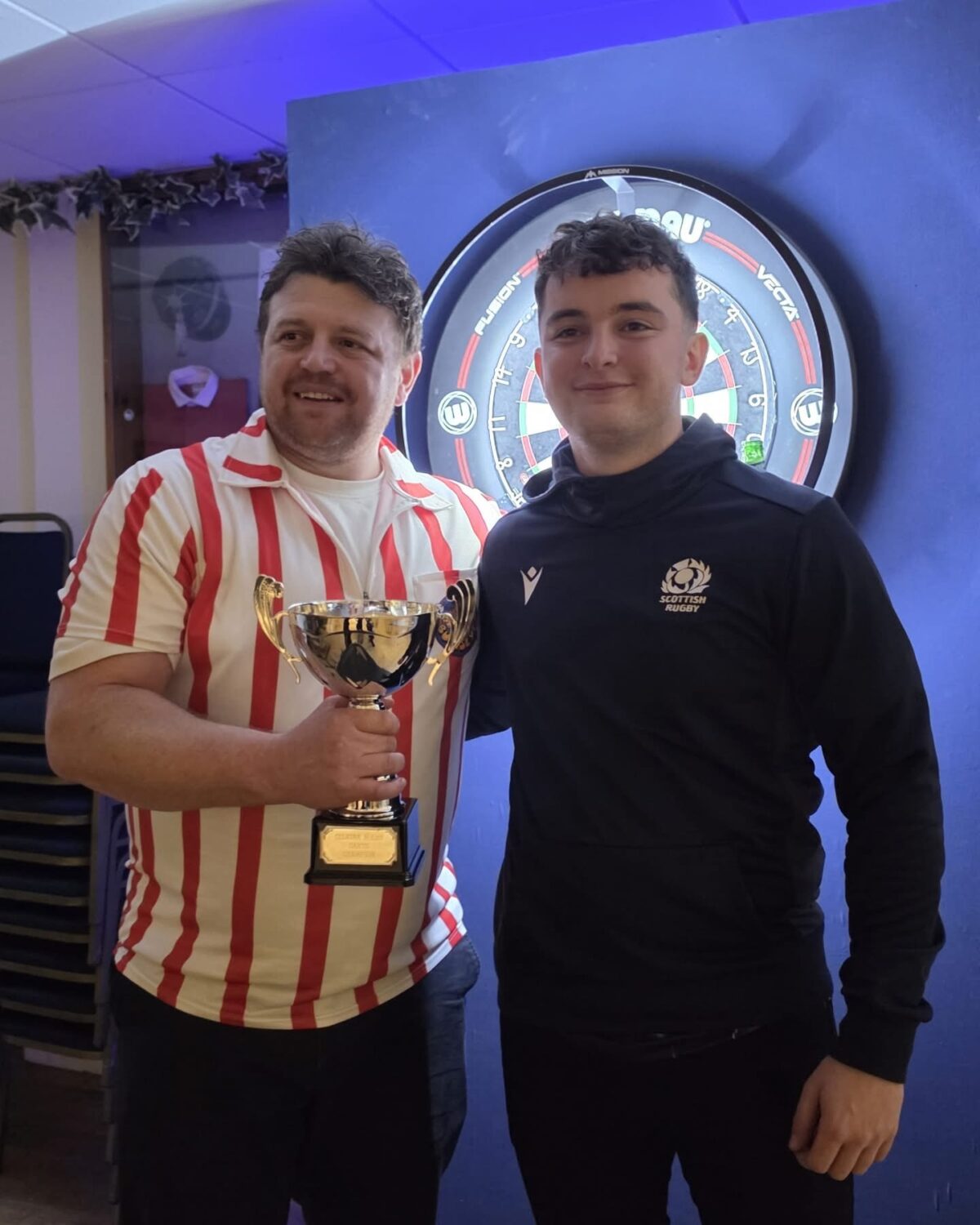 Luke Pettie with losing finalist Ethan Wilson