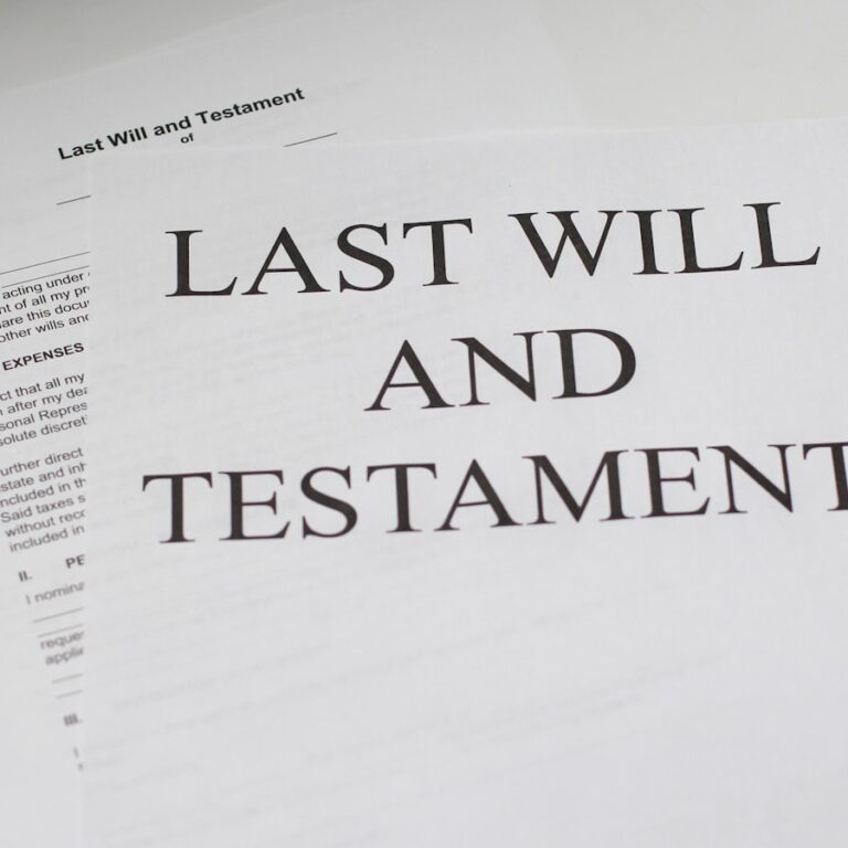 last will and testament white printer paper