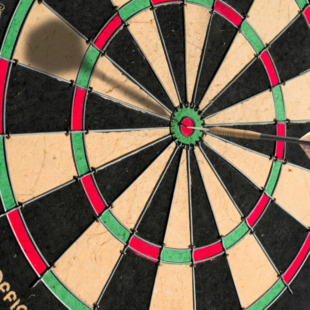 brown and black round board