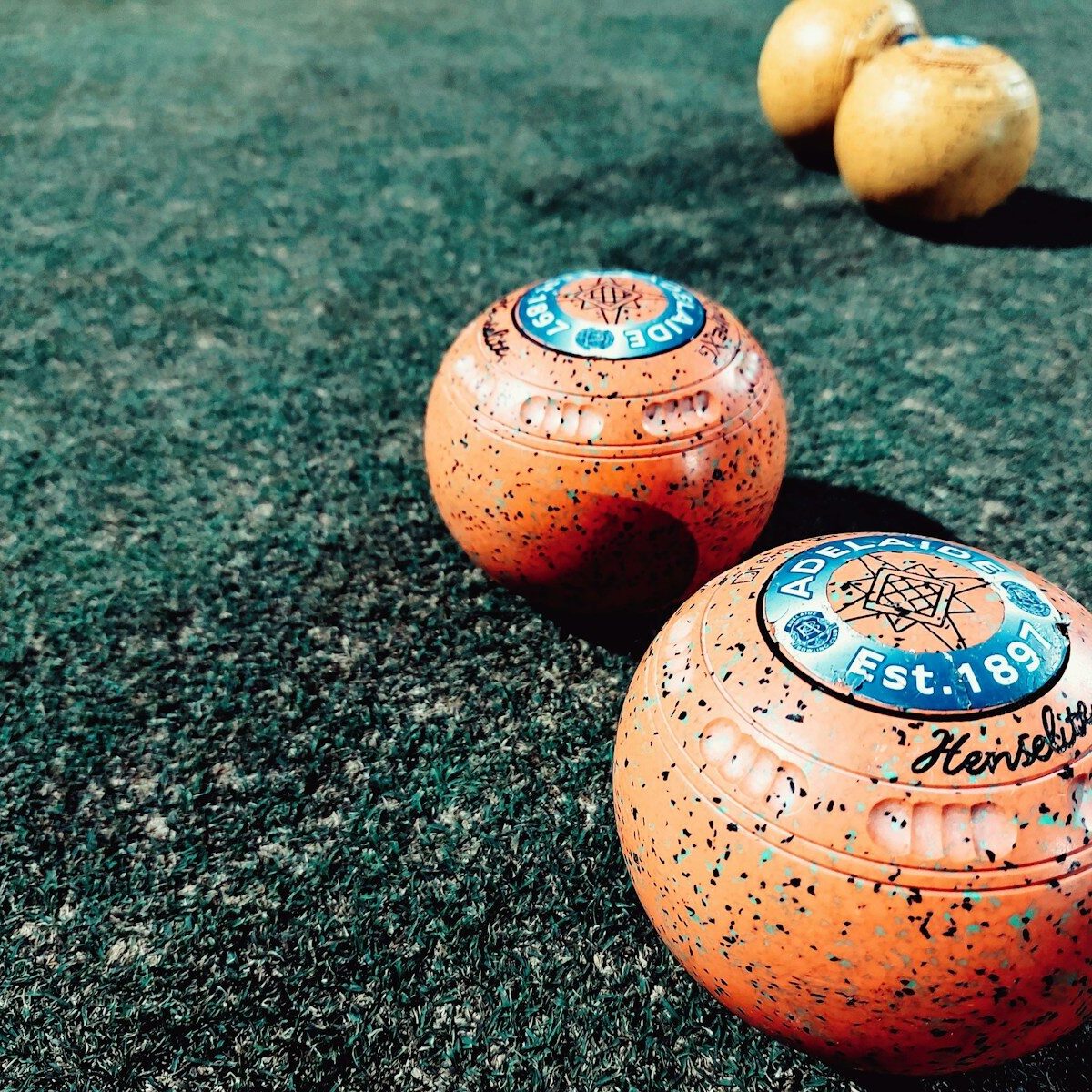 a group of balls on a pool table