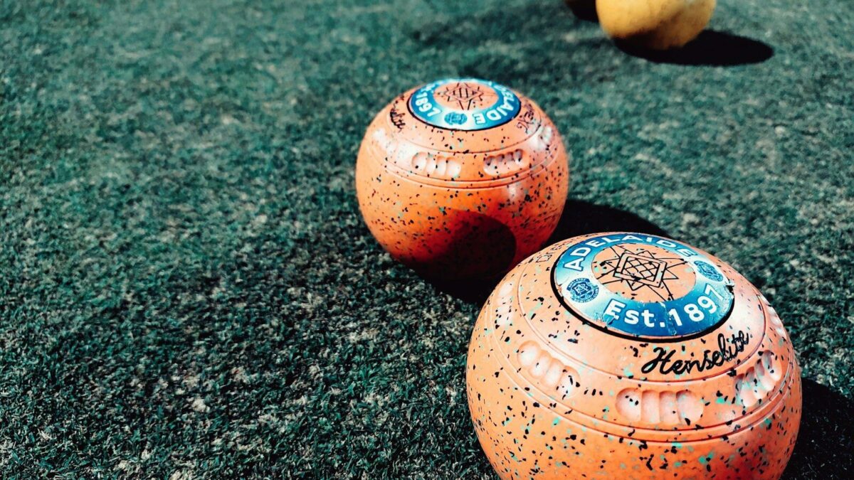 a group of balls on a pool table